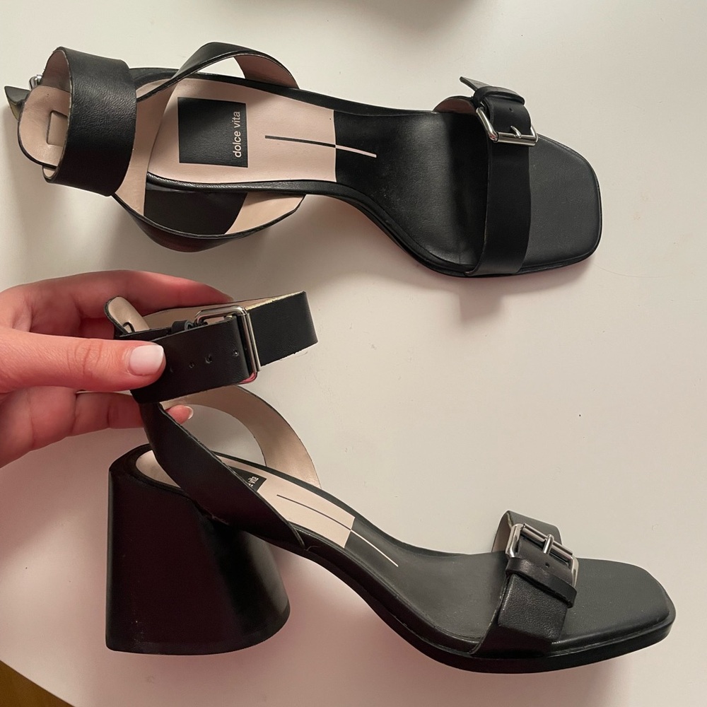 Dolce Vita Women's Black Heeled Sandals